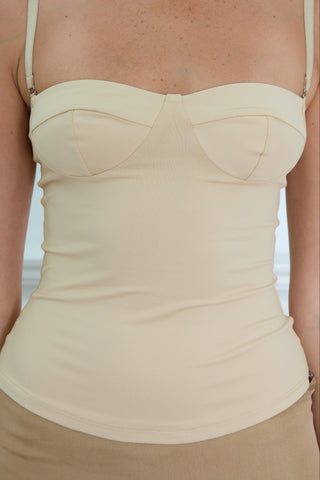 CORSET TOP nude