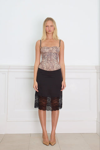 CORSET TOP leopard