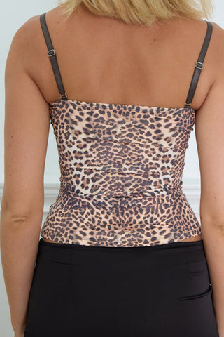 CORSET TOP leopard