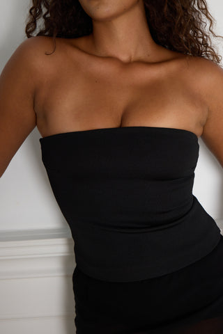 TUBE TOP black