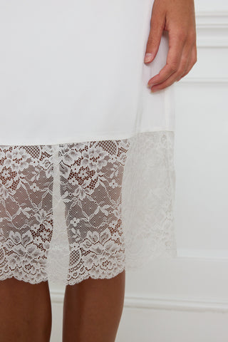 LACE MIDI SKIRT ivory