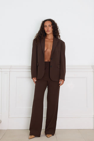 TAILORED PANT chocolate