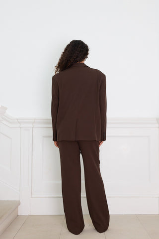 OVERSIZED BLAZER chocolate