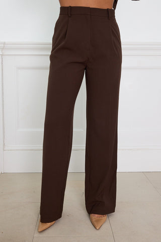 TAILORED PANT chocolate