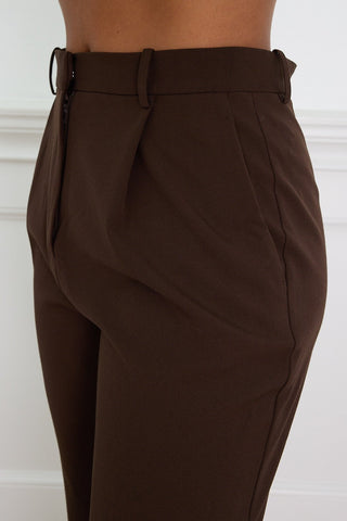 TAILORED PANT chocolate