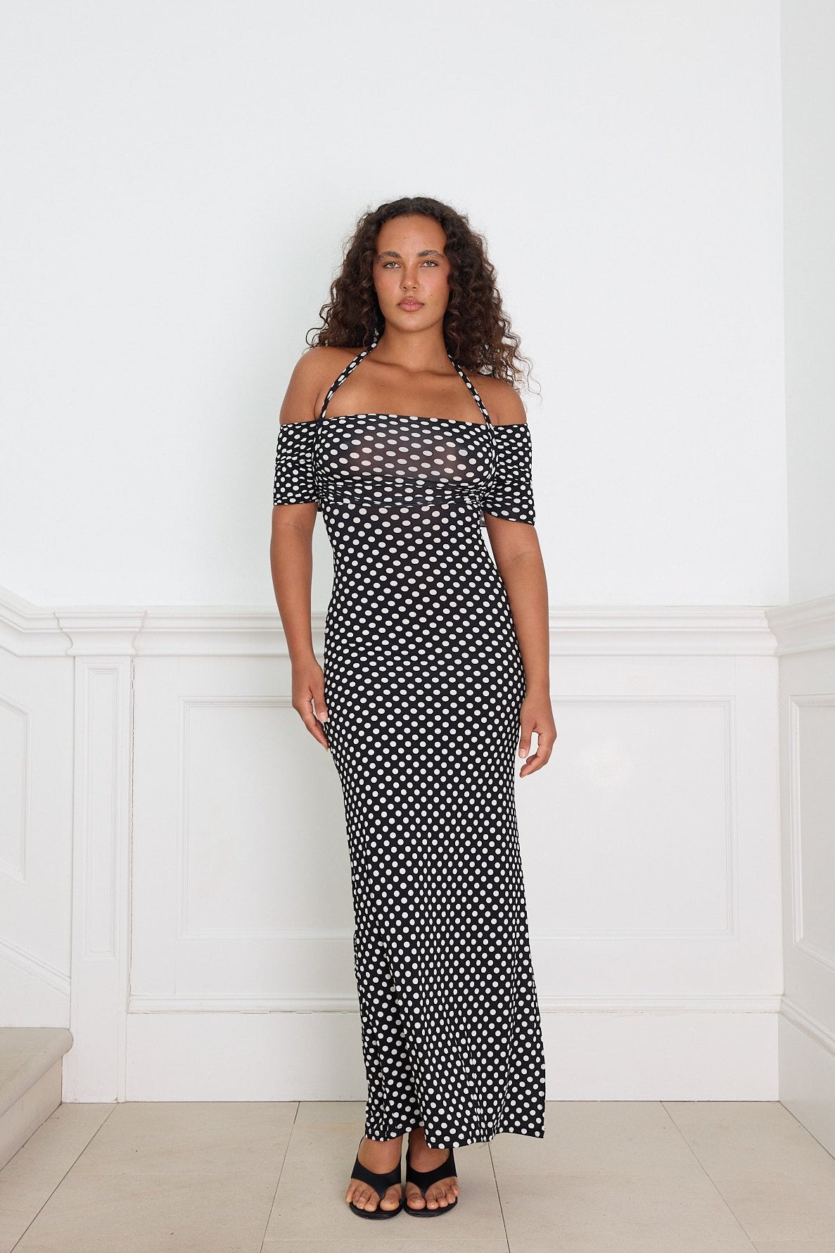 MAXI DRESS polka dot