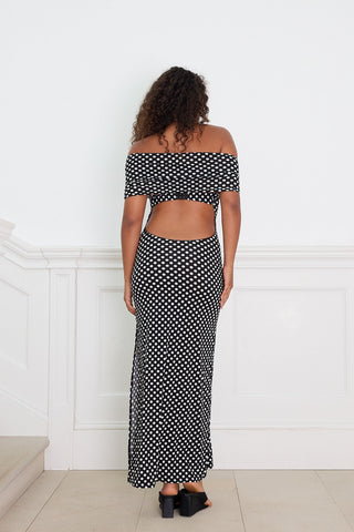 MAXI DRESS polka dot
