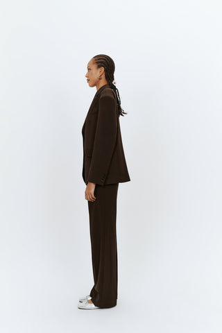 OVERSIZED BLAZER CHOCOLATE