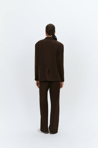 OVERSIZED BLAZER CHOCOLATE