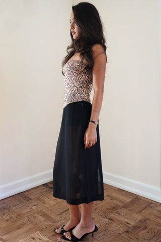 CORSET TOP leopard