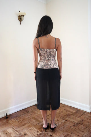 CORSET TOP leopard