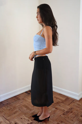 CORSET TOP powder blue