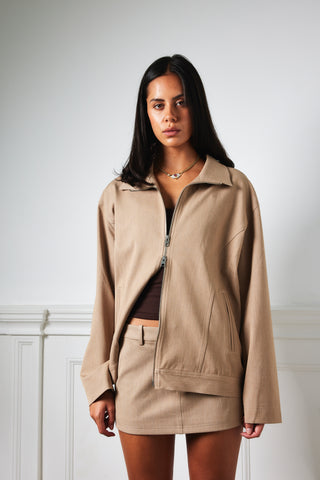 RELAXED JACKET CARAMEL