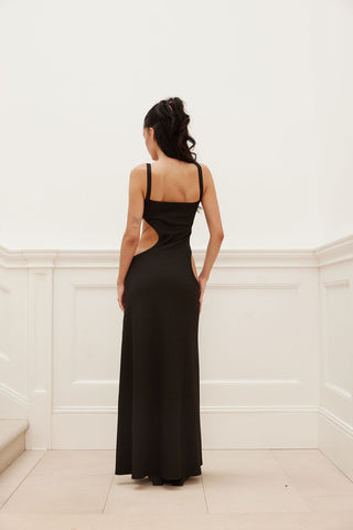 SIDE PANEL CUT OUT MAXI DRESS